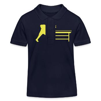 table_tennis_a_1c - Kinder Organic Poloshirt Mini Sprinter von Stanley/Stella - Navy - Vorne