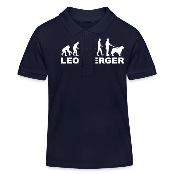 Leonberger - Kinder Organic Poloshirt Mini Sprinter von Stanley/Stella - Navy - Vorne