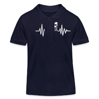 Drummer - Kids Organic Polo Shirt by Stanley/Stella - navy - Front