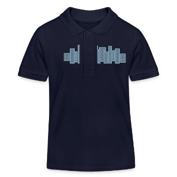 ville cité arrondissement - Polo enfant bio Stanley/Stella - bleu marine - Devant