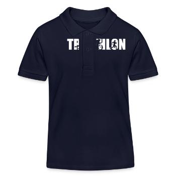 Triathlon - Polo enfant bio Stanley/Stella - bleu marine - Devant