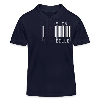Made in Marseille - Kinder Organic Poloshirt Mini Sprinter von Stanley/Stella - Navy - Vorne
