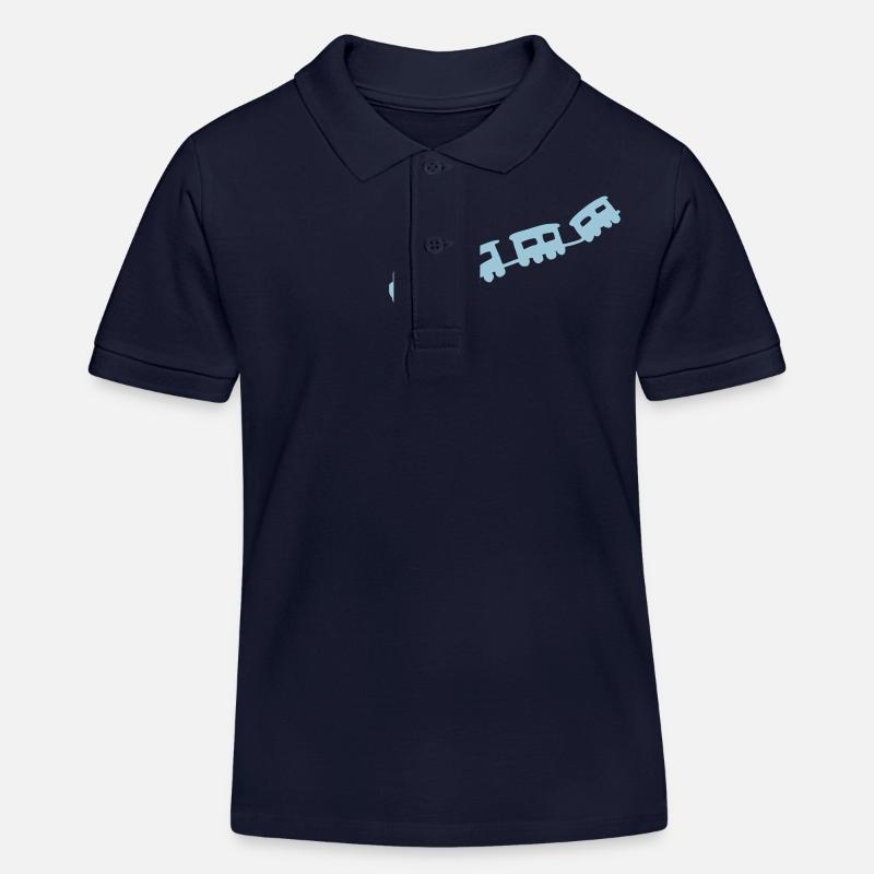 train - Polo enfant bio Stanley/Stella - bleu marine