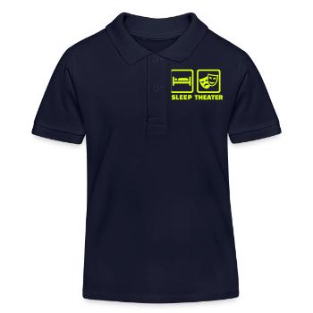 Theater - Kinder Organic Poloshirt Mini Sprinter von Stanley/Stella - Navy - Vorne