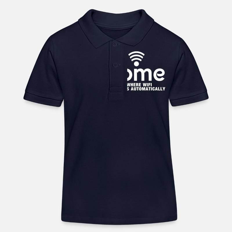 home is where the wifi connects automatically - Kinder Organic Poloshirt Mini Sprinter von Stanley/Stella - Navy