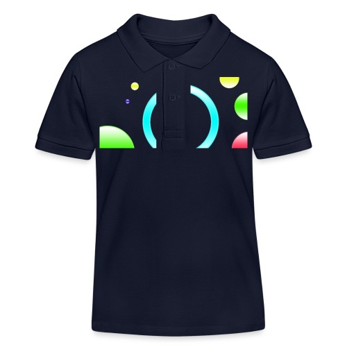 Circular Shaped Spiral Colours - Stanley/Stella Kids Organic Polo Shirt MINI SPRINTER