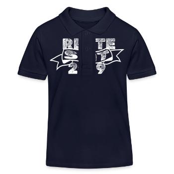 2019 - Kinder Organic Poloshirt Mini Sprinter von Stanley/Stella - Navy - Vorne