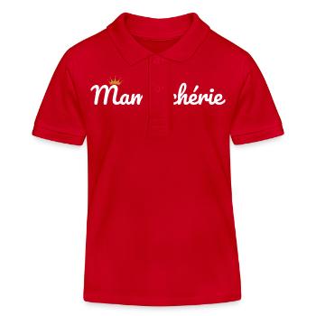 Geliebte Mutter - Kinder Organic Poloshirt Mini Sprinter von Stanley/Stella - Rot - Vorne