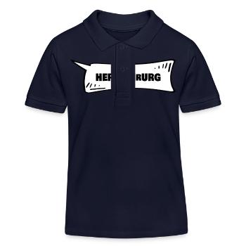 Sprechblase Herzchirurg - Kinder Organic Poloshirt Mini Sprinter von Stanley/Stella - Navy - Vorne