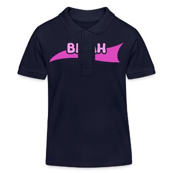 First name Binah - Kids Organic Polo Shirt by Stanley/Stella - navy - Front