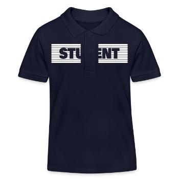 Cadeau pour l’étudiant - Polo enfant bio Stanley/Stella - bleu marine - Devant