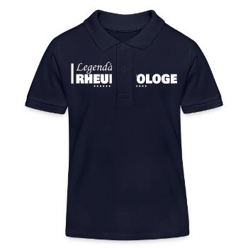 Rheumatologist as a profession - Kids Organic Polo Shirt by Stanley/Stella - navy - Front