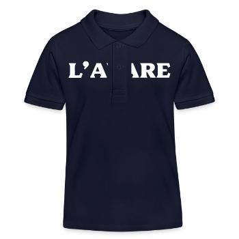 L'Avare - Polo enfant bio Stanley/Stella - bleu marine - Devant