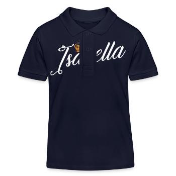 Isabella Name für Frauen Kinder Kleinkinder - Isabella - Kinder Organic Poloshirt Mini Sprinter von Stanley/Stella - Navy - Vorne