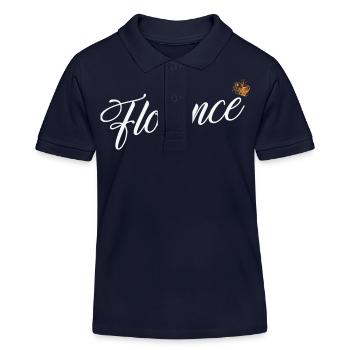 Florence Nom pour Femmes Enfants Tout-petits - Florence - Polo enfant bio Stanley/Stella - bleu marine - Devant