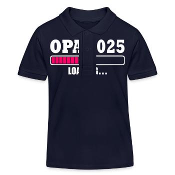 Opa 2025 - Kinder Organic Poloshirt Mini Sprinter von Stanley/Stella - Navy - Vorne
