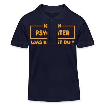Profession Psychiatrist - Kids Organic Polo Shirt by Stanley/Stella - navy - Front