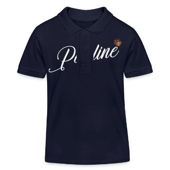 Pauline Nom pour les femmes Enfants Bambins - Pauline - Polo enfant bio Stanley/Stella - bleu marine - Devant