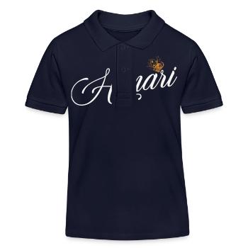 Himari Name für Frauen Kinder Kleinkinder - Himari - Kinder Organic Poloshirt Mini Sprinter von Stanley/Stella - Navy - Vorne