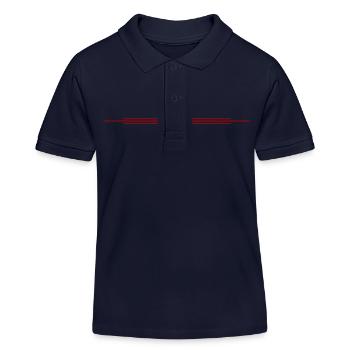 Badminton Linie - Kinder Organic Poloshirt Mini Sprinter von Stanley/Stella - Navy - Vorne