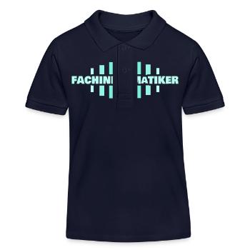 Beruf Fachinformatiker - Kinder Organic Poloshirt Mini Sprinter von Stanley/Stella - Navy - Vorne