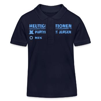 Prénom jürgen - Polo enfant bio Stanley/Stella - bleu marine - Devant