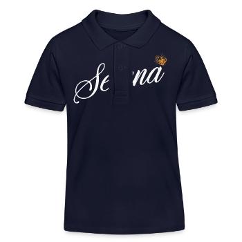 Serena Nom pour les femmes Enfants Bambins - Serena - Polo enfant bio Stanley/Stella - bleu marine - Devant