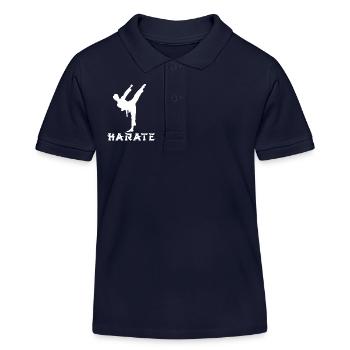Karate - Kinder Organic Poloshirt Mini Sprinter von Stanley/Stella - Navy - Vorne