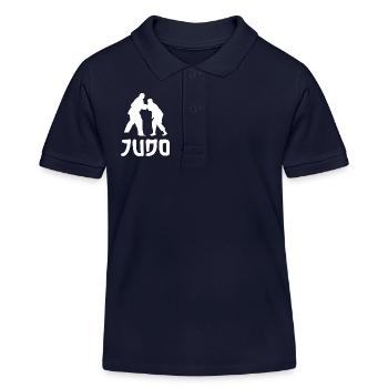 Judo - Kinder Organic Poloshirt Mini Sprinter von Stanley/Stella - Navy - Vorne