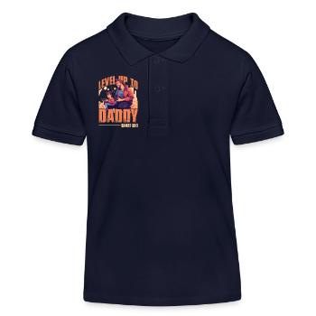 Passez au niveau supérieur à papa gamer papa - Polo enfant bio Stanley/Stella - bleu marine - Devant