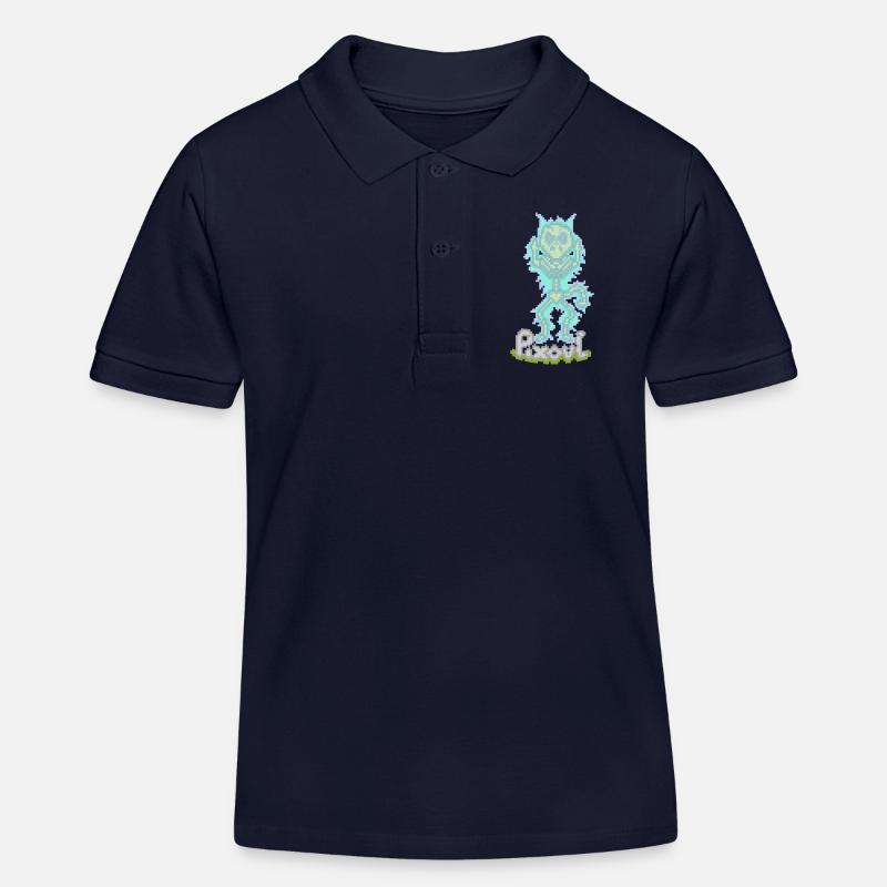 PIXOUL - Polo enfant bio Stanley/Stella - bleu marine
