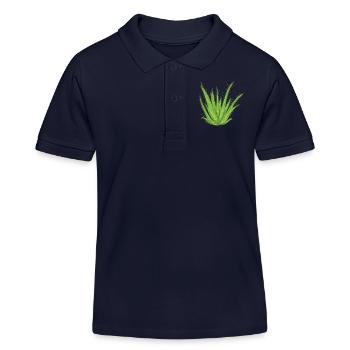 Aloe Vera Cream Cosmetics Natural - Kids Organic Polo Shirt by Stanley/Stella - navy - Front