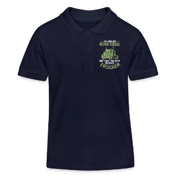 Seul le meilleur devient Métier de Camionneur - Polo enfant bio Stanley/Stella - bleu marine - Devant