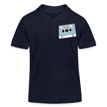 Kassette - Kinder Organic Poloshirt Mini Sprinter von Stanley/Stella - Navy - Vorne