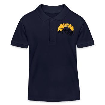 sun - Kids Organic Polo Shirt by Stanley/Stella - navy - Front
