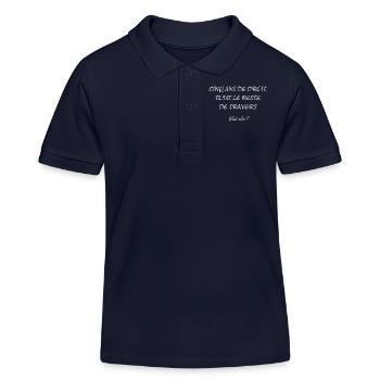 5 ans de droit - Polo enfant bio Stanley/Stella - bleu marine - Devant