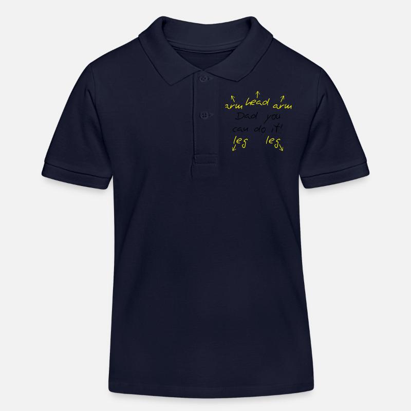 You can do it Dad - Polo enfant bio Stanley/Stella - bleu marine