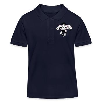 00rugby - Kinder Organic Poloshirt Mini Sprinter von Stanley/Stella - Navy - Vorne