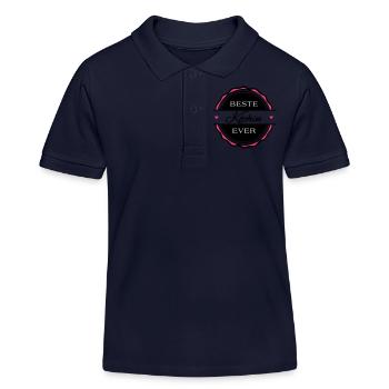Beste Köchin ever - Kinder Organic Poloshirt Mini Sprinter von Stanley/Stella - Navy - Vorne