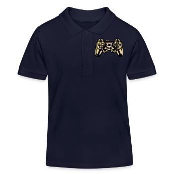 Gaming - Kinder Organic Poloshirt Mini Sprinter von Stanley/Stella - Navy - Vorne