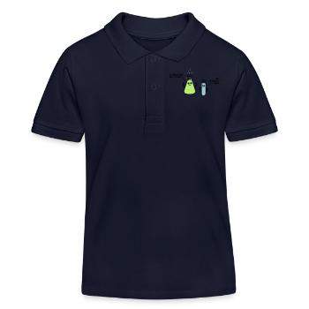 Überreaktion - Kinder Organic Poloshirt Mini Sprinter von Stanley/Stella - Navy - Vorne