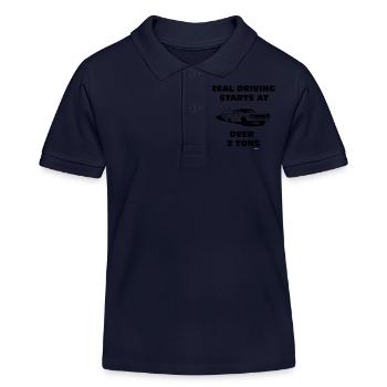 Impala Driften 2 Tonnen - Kinder Organic Poloshirt Mini Sprinter von Stanley/Stella - Navy - Vorne