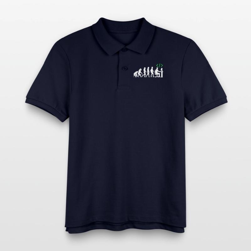 Programmer Evolution gift coder java c ++ Kids Organic Polo Shirt by Stanley/Stella