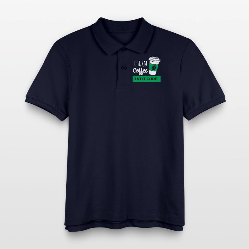I turn coffee into code developer Polo enfant bio Stanley/Stella