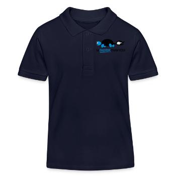 Turtle - Im faster than you! - Kinder Organic Poloshirt Mini Sprinter von Stanley/Stella - Navy - Vorne