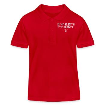 Meppen Geocacher Geschenk Standort GPS Stadt - Kinder Organic Poloshirt Mini Sprinter von Stanley/Stella - Rot - Vorne