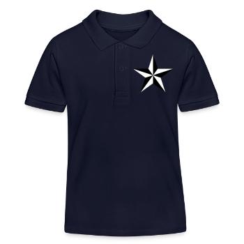 nautical star - Kinder Organic Poloshirt Mini Sprinter von Stanley/Stella - Navy - Vorne