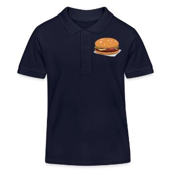 Leckerer Hamburger - Polo enfant bio Stanley/Stella - bleu marine - Devant