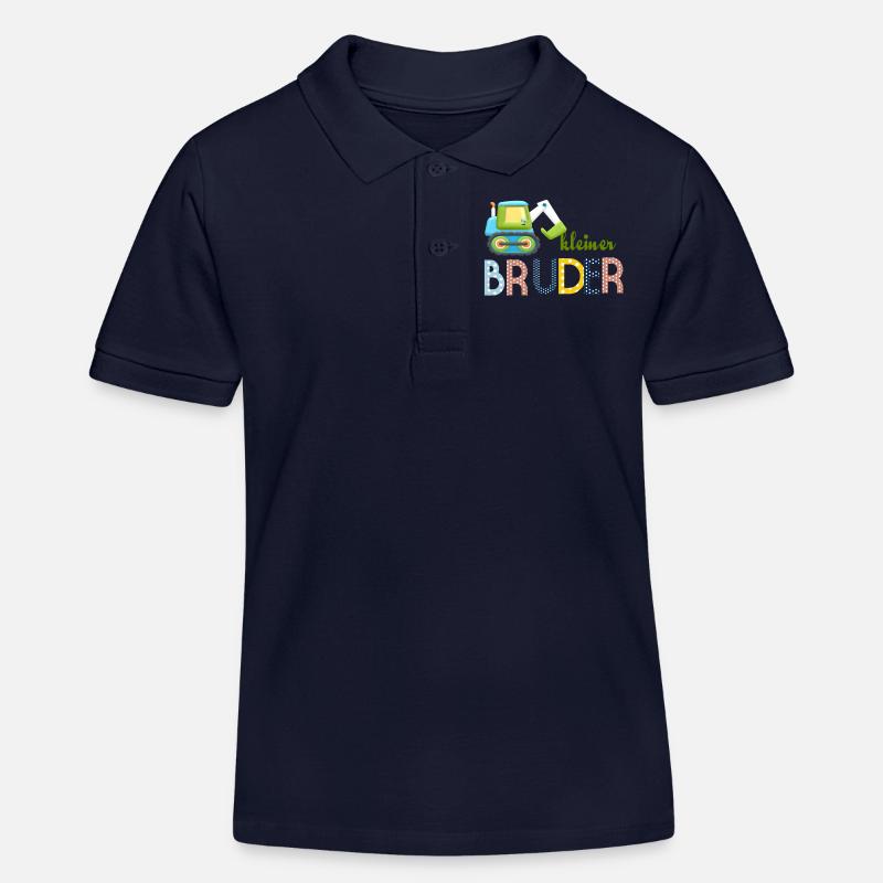 kleiner Bruder Traktor - Kinder Organic Poloshirt Mini Sprinter von Stanley/Stella - Navy