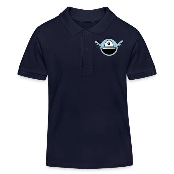 Funny alien borgne - Polo enfant bio Stanley/Stella - bleu marine - Devant